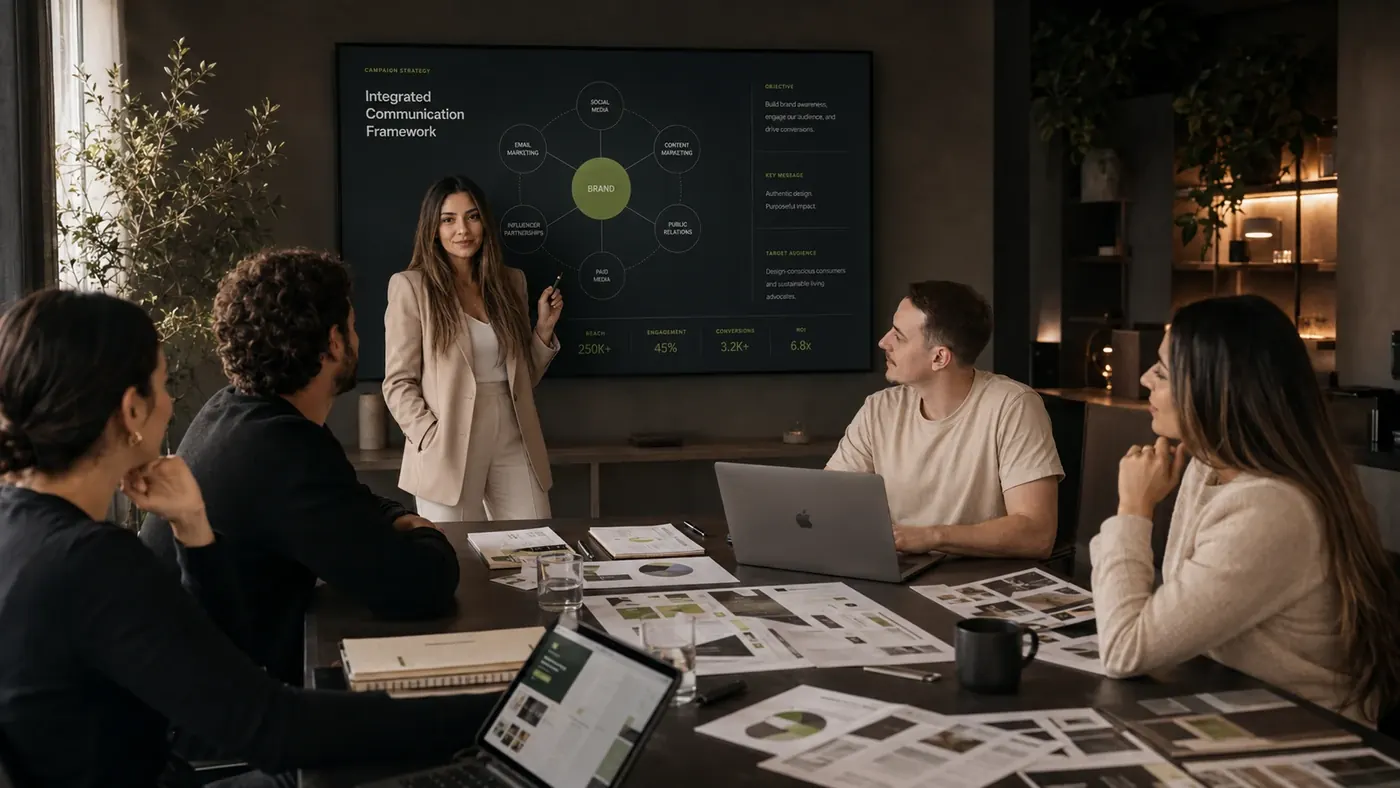 Equipe acompanhando uma estratégia de campanha